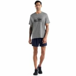 T-shirts Polos Randonnée ICEBREAKER M TECH LITE II SS TEE NATURAL RUN CLUB METRO HTHR 22 Gris -Vêtements de randonnée Homme Soldes 9 116889 m tech lite ii ss tee natural run club metro hthr ib0a56cp0161 06