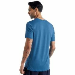 T-shirts Polos Randonnée ICEBREAKER M SPHERE II SS TEE AZUL 22 Bleu -Vêtements de randonnée Homme Soldes 9 116928 m sphere ii ss tee azul ib0a56c63511 03