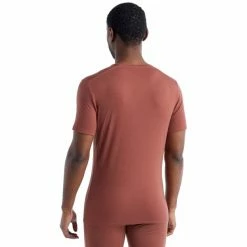 T-shirts Polos Randonnée ICEBREAKER M ANATOMICA SS CREWE GRAPE 22 Rouge -Vêtements de randonnée Homme Soldes 9 116931 m anatomica ss crewe grape ib1030333421 03