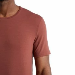 T-shirts Polos Randonnée ICEBREAKER M ANATOMICA SS CREWE GRAPE 22 Rouge -Vêtements de randonnée Homme Soldes 9 116931 m anatomica ss crewe grape ib1030333421 04