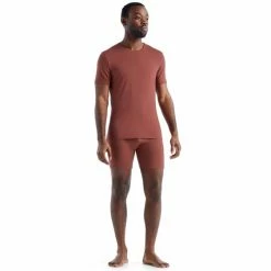 T-shirts Polos Randonnée ICEBREAKER M ANATOMICA SS CREWE GRAPE 22 Rouge -Vêtements de randonnée Homme Soldes 9 116931 m anatomica ss crewe grape ib1030333421 06