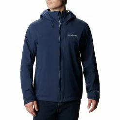 Vestes Randonnée COLUMBIA OMNI-TECH AMPLI-DRY SHELL COLLEGIATE NAVY 23 Bleu