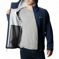 Vestes Randonnée COLUMBIA OMNI-TECH AMPLI-DRY SHELL COLLEGIATE NAVY 23 Bleu -Vêtements de randonnée Homme Soldes 9 116976 omni tech ampli dry shell collegiate navy 1932854 464 04
