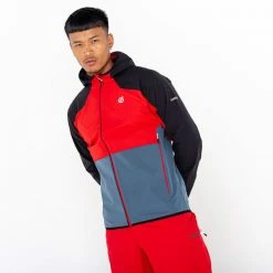 Vestes Randonnée DARE 2B APTILE II SOFTSHELL DANGRRED/BLK 22 Rouge / Noir / Bleu -Vêtements de randonnée Homme Soldes 9 117174 dml488 gin 06