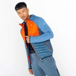 Vestes Randonnée DARE 2B MOUNTAINEER WOOL HYBRID BRTSAL/ORION 22 Bleu / Orange -Vêtements de randonnée Homme Soldes 9 117197 dmn396 fze 05