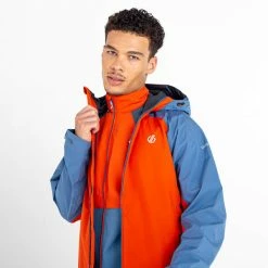 Vestes Randonnée DARE 2B ATTAIN II JACKET BRNTSLMN/STL 22 Orange / Bleu -Vêtements de randonnée Homme Soldes 9 117282 dmw518 prg 04