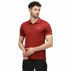 T-shirts Polos Randonnée REGATTA REMEX II FIERY RED 21 Rouge -Vêtements de randonnée Homme Soldes 9 117351 rmt186 657 05