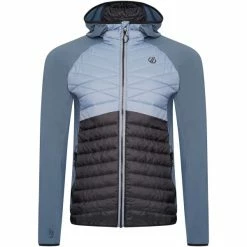 Vestes Randonnée DARE 2B MOUNTAINEER WOOL HYBRID GREY MIRGE/BLACK 23 Bleu / Gris