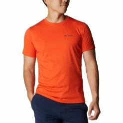 T-shirts Polos Randonnée COLUMBIA ZERO RULES SHORT SLEEVE SHIRT RED QUARTZ 22 Orange