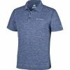 T-shirts Polos Randonnée COLUMBIA ZERO RULES POLO CARBON HEATHER 22 Bleu