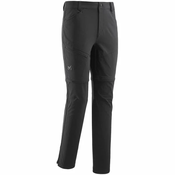 Pantalons Randonnée MILLET TREKKER STRETCH ZIP OFF PANT II BLACK 23 Noir 1 Pantalons Randonnée MILLET TREKKER STRETCH ZIP OFF PANT II BLACK 23 Noir
