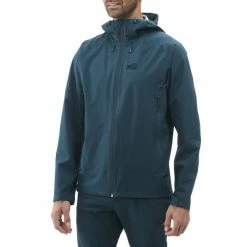 Vestes Randonnée MILLET FITZ ROY STRETCH JKT M ORION BLUE 22 Bleu -Vêtements de randonnée Homme Soldes 9 69312 fitz roy stretch jkt m orion blue miv8721 8737 03