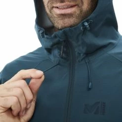 Vestes Randonnée MILLET FITZ ROY STRETCH JKT M ORION BLUE 22 Bleu -Vêtements de randonnée Homme Soldes 9 69312 fitz roy stretch jkt m orion blue miv8721 8737 04