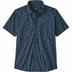 Chemises Randonnée PATAGONIA M'S GO TO SHIRT COTTON BALL SURFERS:STONE BLUE 21 Bleu