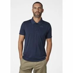 T-shirts Polos Randonnée HELLY HANSEN HH LIFA ACTIVE SOLEN SS POLO NAVY 22 Bleu -Vêtements de randonnée Homme Soldes 9 70787 49350 597 03