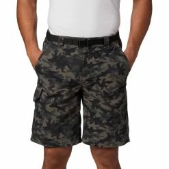 Shorts Randonnée COLUMBIA SILVER RIDGE PRINTED CARGO SHORT BLACK CAMO 22 Vert