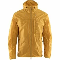 FJALLRAVEN Vestes Randonnée FJÄLLRÄVEN HIGH COAST WIND JACKET M OCHRE 22 Jaune
