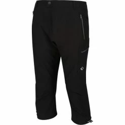 Pantacourts Randonnée REGATTA HIGHTON CAPRI BLACK 20 Noir -Vêtements de randonnée Homme Soldes 9 79198 highton capri black rmj244 800 03