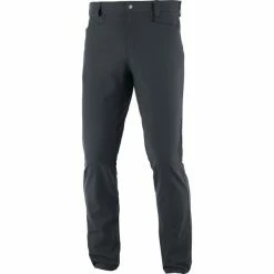 Pantalons Randonnée SALOMON WAYFARER TAPERED PANTS M EBONY 21 Gris