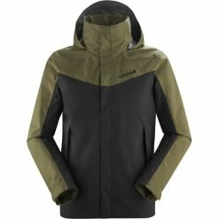 Vestes Randonnée LAFUMA JAIPUR GORE-TEX ZIP-IN JKT M DARK BRONZE 23 Noir / Vert