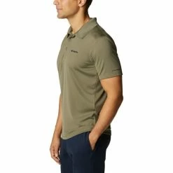 T-shirts Polos Randonnée COLUMBIA ZERO RULES™ POLO SHIRT STONE GREEN 22 Vert -Vêtements de randonnée Homme Soldes 9 83898 1533303397 03