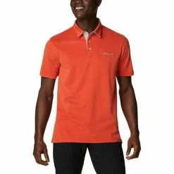 T-shirts Polos Randonnée COLUMBIA NELSON POINT™ POLO BONFIRE 21 Orange