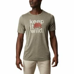 T-shirts Polos Randonnée COLUMBIA TERRA VALE™ II SS TEE NEW OLIVE HEATH 21 Gris