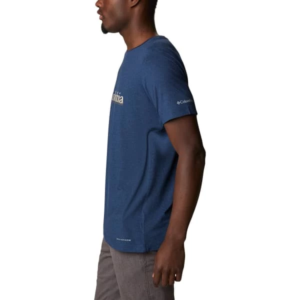 T-shirts Polos Randonnée COLUMBIA TECH TRAIL™ GRAPHIC TEE COLLEGIATE NAVY 21 Bleu 4 T-shirts Polos Randonnée COLUMBIA TECH TRAIL™ GRAPHIC TEE COLLEGIATE NAVY 21 Bleu – Image 4
