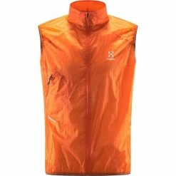 Vestes Randonnée HAGLÖFS L.I.M SHIELD COMP VE FLAME ORANGE 21 Orange