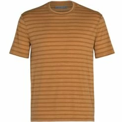 T-shirts Polos Randonnée ICEBREAKER M UTILITY EXPLORE SS CREWE COYOTE 21 Marron