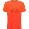 T-shirts Polos Randonnée HAGLÖFS GLEE TEE MEN FLAME ORANGE 21 Orange