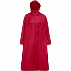 Vestes Randonnée VAUDE HIKING BACKPACK PONCHO INDIAN RED 21 Rouge