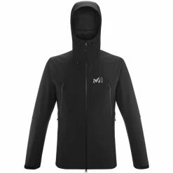 Vestes Randonnée MILLET K ABSOLUTE SHIELD JKT M BLACK 22 Noir