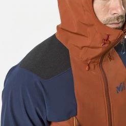 Vestes Randonnée MILLET K ABSOLUTE SHIELD JKT M RUST/SAPHIR 22 Orange / Bleu -Vêtements de randonnée Homme Soldes 9 91048 miv9017 9567 04