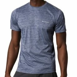 T-shirts Polos Randonnée COLUMBIA ZERO RULES™ SHORT SLEEVE SHIRT CARBON HEATHER 22 Bleu -Vêtements de randonnée Homme Soldes 9 91738 zero rules tm short sleeve shirt carbon heather 1533313469 03