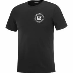 T-shirts Polos Randonnée SALOMON EXPLORE BLEND TEE M BLACK 22 Noir