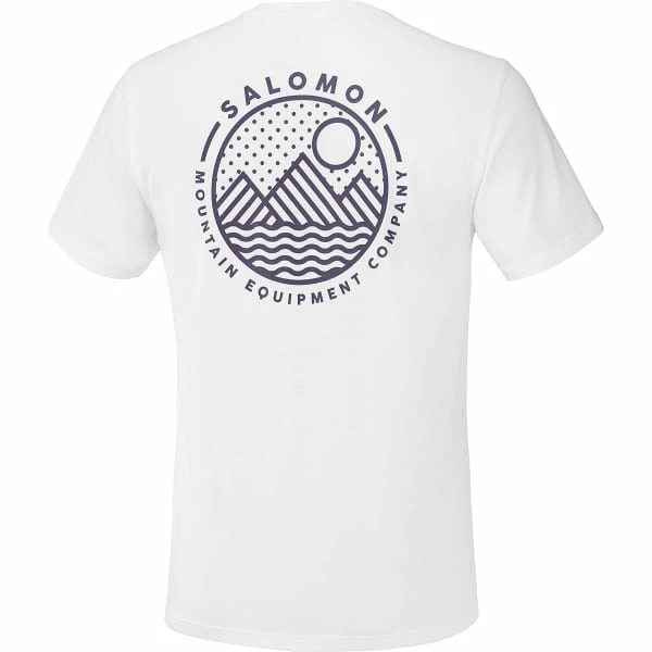 T-shirts Polos Randonnée SALOMON EXPLORE BLEND TEE M WHITE 22 Blanc 2 T-shirts Polos Randonnée SALOMON EXPLORE BLEND TEE M WHITE 22 Blanc – Image 2