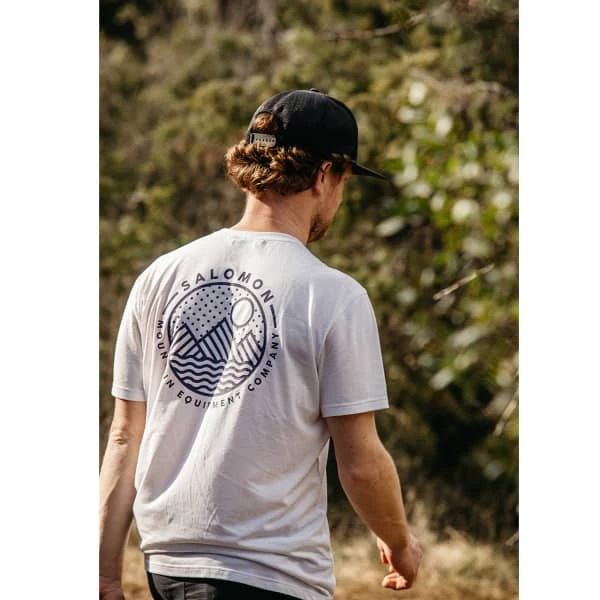 T-shirts Polos Randonnée SALOMON EXPLORE BLEND TEE M WHITE 22 Blanc 6 T-shirts Polos Randonnée SALOMON EXPLORE BLEND TEE M WHITE 22 Blanc – Image 6