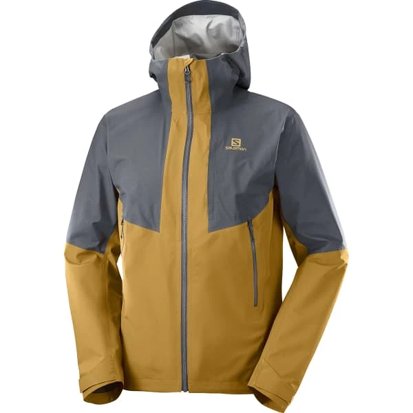 Vestes Randonnée SALOMON OUTLINE GTX HYBRID JKT M EBONY/BRONZE B 22 Gris / Marron 1 Vestes Randonnée SALOMON OUTLINE GTX HYBRID JKT M EBONY/BRONZE B 22 Gris / Marron