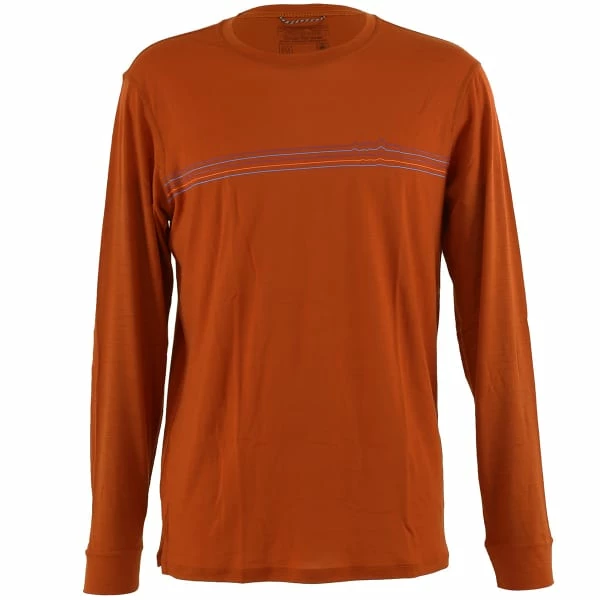 T-shirts Polos Randonnée PATAGONIA M'S L/S CAP COOL MERINO GRAPHIC SHIRT FITZ ROY FADER SANDHILL RUST 22 Orange 1 T-shirts Polos Randonnée PATAGONIA M'S L/S CAP COOL MERINO GRAPHIC SHIRT FITZ ROY FADER SANDHILL RUST 22 Orange