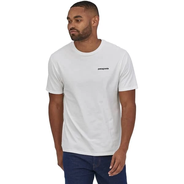 T-shirts Polos Randonnée PATAGONIA M'S MISSION ORGANIC TSHIRT WHITE 23 Blanc 2 T-shirts Polos Randonnée PATAGONIA M'S MISSION ORGANIC TSHIRT WHITE 23 Blanc – Image 2