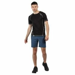 Shorts Randonnée REGATTA HIGHTON SHORT MID DARK DENIM 21 Bleu -Vêtements de randonnée Homme Soldes 9 95063 highton short dark denim rmj226 8pq 05