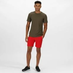 Shorts Randonnée REGATTA MOUNTAIN SHORT CHINESE RED 21 Rouge -Vêtements de randonnée Homme Soldes 9 95064 mountain short chinese red rmj232 46m 05