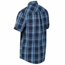 Chemises Randonnée REGATTA DEAKIN III NAVY CHECK 21 Bleu -Vêtements de randonnée Homme Soldes 9 95078 deakin iii navy check rms120 025 04