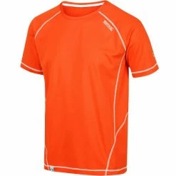 T-shirts Polos Randonnée REGATTA VIRDA II BURNT SALMON 21 Orange -Vêtements de randonnée Homme Soldes 9 95084 virda ii burnt salmon rmt164 8ak 03