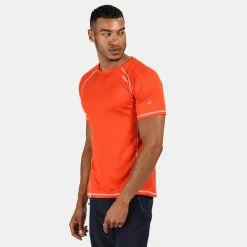 T-shirts Polos Randonnée REGATTA VIRDA II BURNT SALMON 21 Orange -Vêtements de randonnée Homme Soldes 9 95084 virda ii burnt salmon rmt164 8ak 05