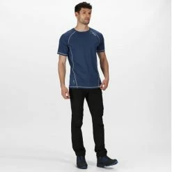 T-shirts Polos Randonnée REGATTA VIRDA II DARK DENIM 21 Bleu 10 T-shirts Polos Randonnée REGATTA VIRDA II DARK DENIM 21 Bleu -Vêtements de randonnée Homme Soldes 9 95085 virda ii dark denim rmt164 8pq 05