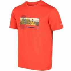 T-shirts Polos Randonnée REGATTA FINGAL V BURNTSALMMNT 21 Orange -Vêtements de randonnée Homme Soldes 9 95092 fingal v burntsalmmnt rmt216 h9l 03