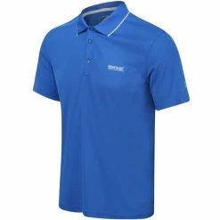 T-shirts Polos Randonnée REGATTA MAVERIK V NAUTICAL BLU 21 Bleu -Vêtements de randonnée Homme Soldes 9 95104 maverik v nautical blu rmt221 48u 03