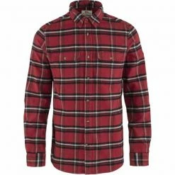 FJALLRAVEN Chemises Randonnée FJÄLLRÄVEN ÖVIK HEAVY FLANNEL SHIRT M RED OAK-FOG 23 Rouge